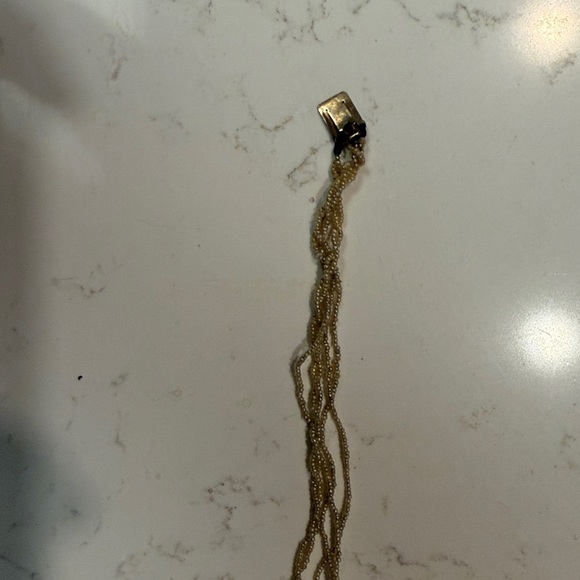 Elegant Pearl and Purple Gem Necklace - Picture 6 of 10